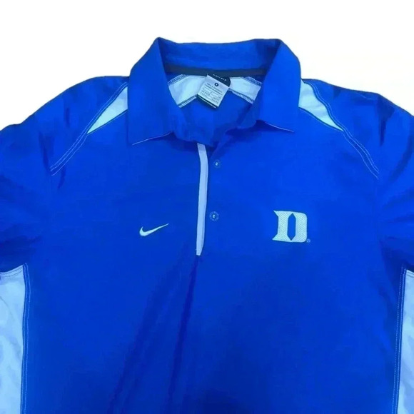 Nike Dri-Fit Polo Duke Blue Devils Embroidered EUC Size Small - Picture 2 of 5